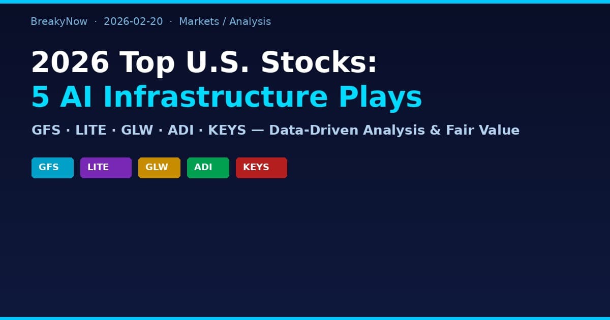 2026's Hidden Champions: 5 U.S. Stocks Quietly Powering the AI Era