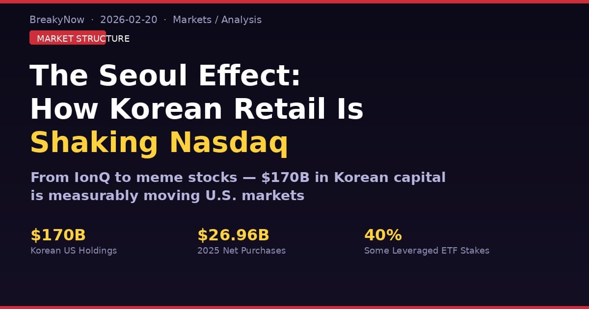 The Seoul Effect: How Korean Retail Investors Are Amplifying Volatility in U.S. Nasdaq Stocks